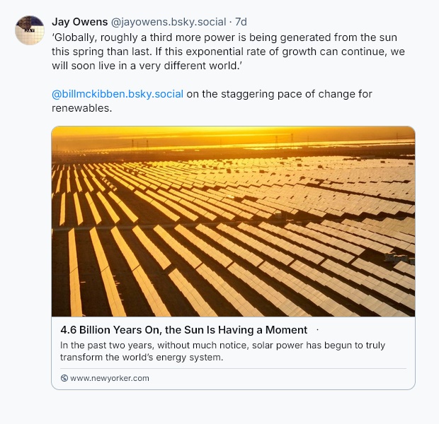 solar on a roll