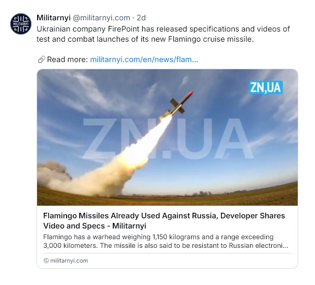 Flamingo cruise missile