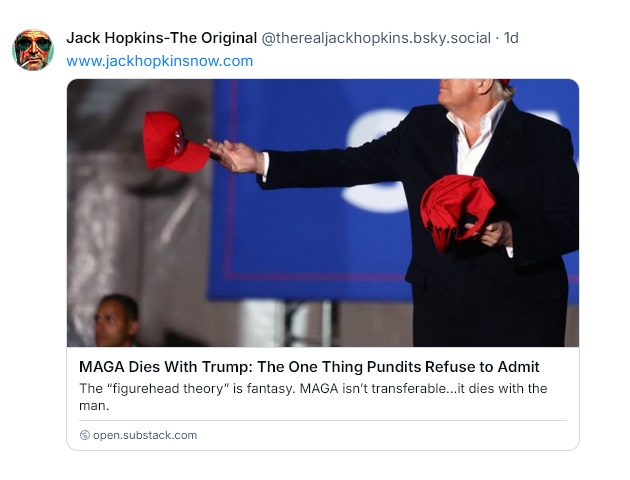 MAGA dies with Trump