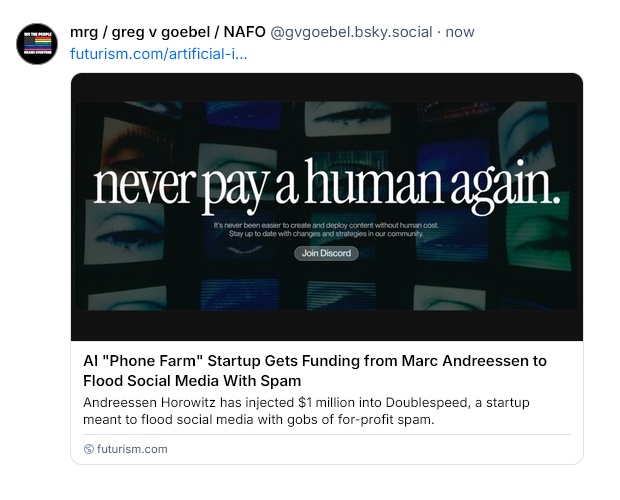 pay for spam?