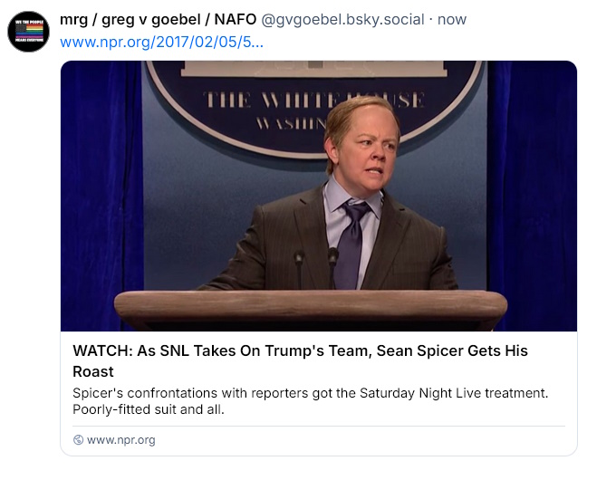 Melissa McCarthy as Sean Spicer