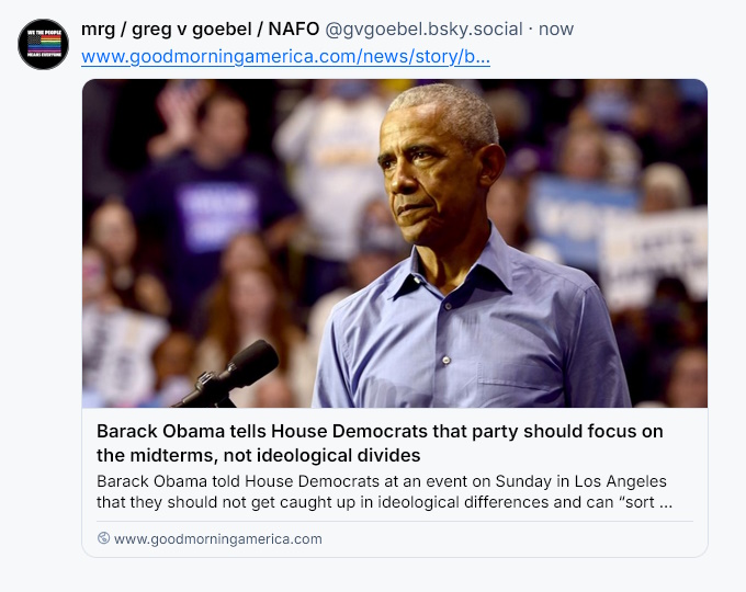 Obama talks