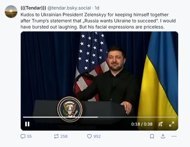 Zelenskyy can't keep a straight face