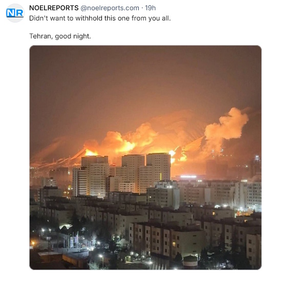 Tehran burns