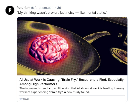 AI brain fry