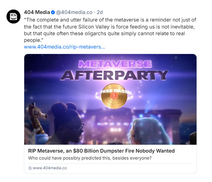 Metaverse Gone?