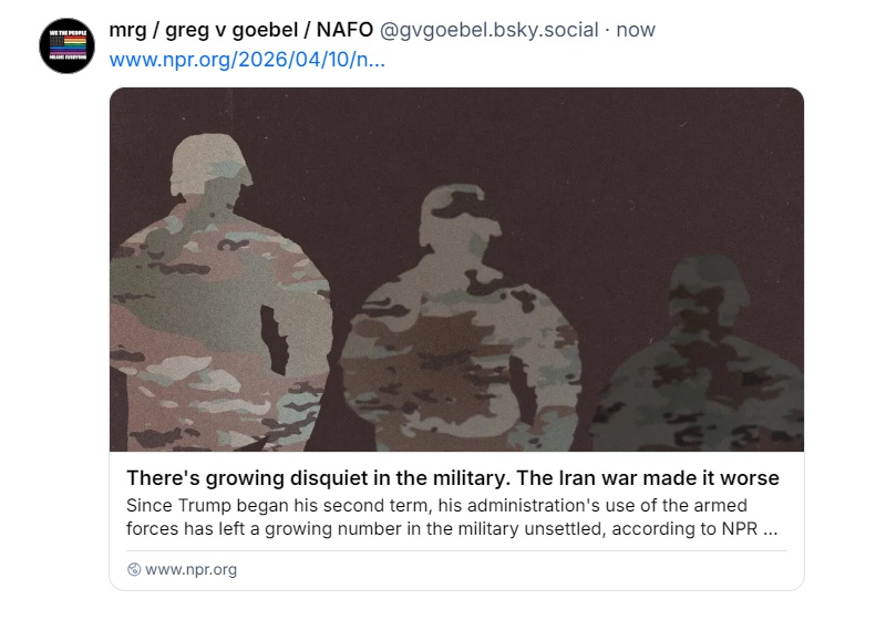 unhappy military