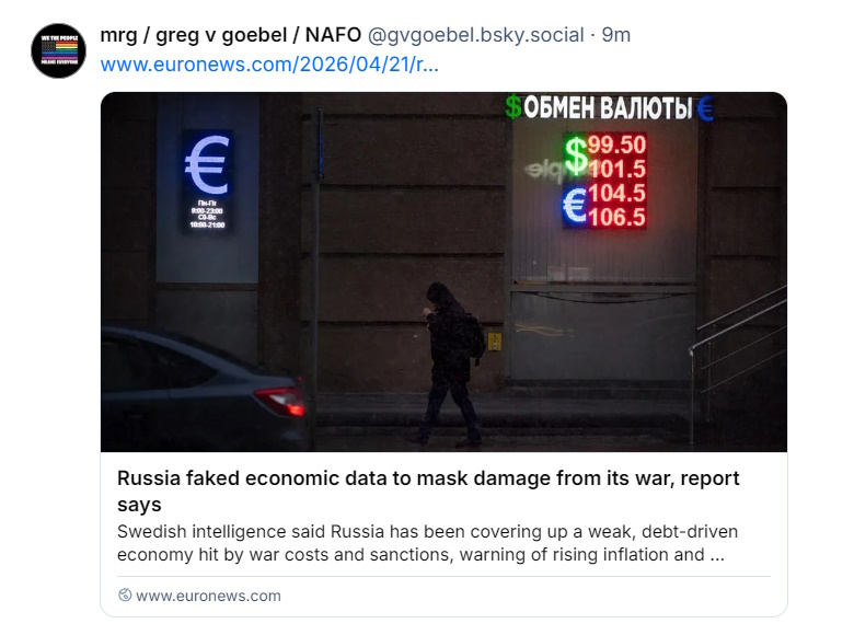 Russia's economy failing