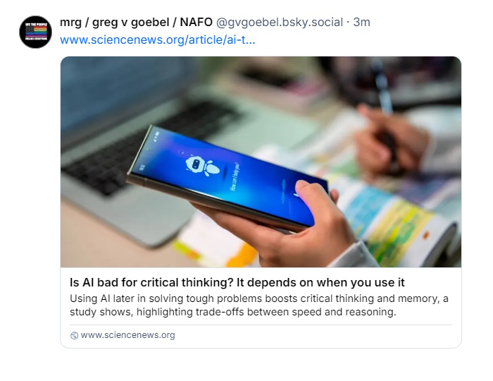 AI & critical thinking