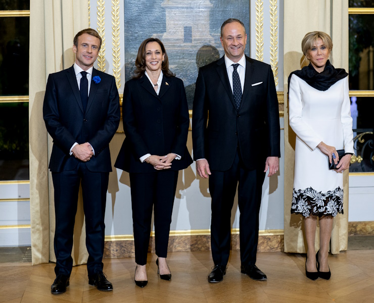 Kamala, Doug, & the Macrons