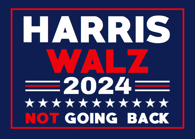 Harris-Walz campaign sign